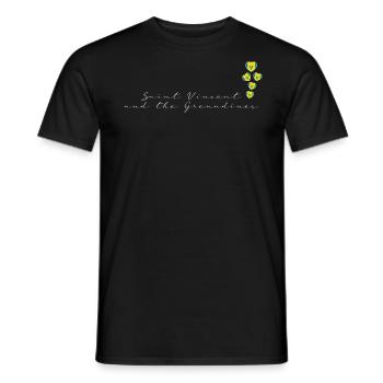 Saint Vincent and the Grenadines - Men's T-Shirt - black - Front - AI Model Male 178 light (178cm)