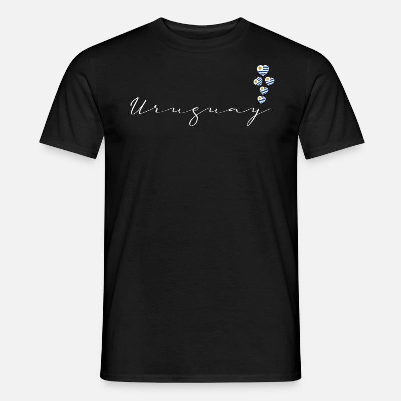 Uruguay - Männer T-Shirt - Schwarz
