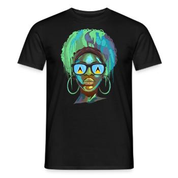 Saint Lucia - Men's T-Shirt - black - Front - AI Model Male 178 light (178cm)