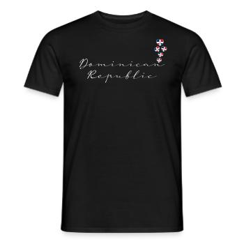 République dominicaine - T-shirt homme - noir - Devant - AI Model Male 178 light (178cm)