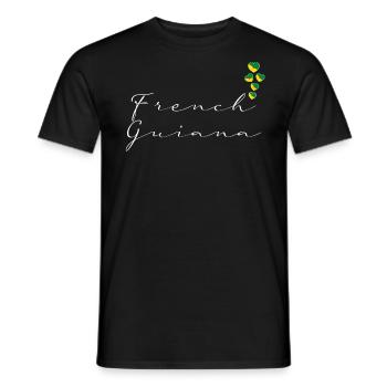Französisch-Guayana - Männer T-Shirt - Schwarz - Vorne - AI Model Male 178 light (178cm)