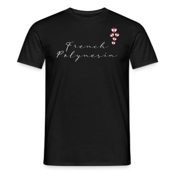 Polynésie française - T-shirt homme - noir - Devant - AI Model Male 178 light (178cm)