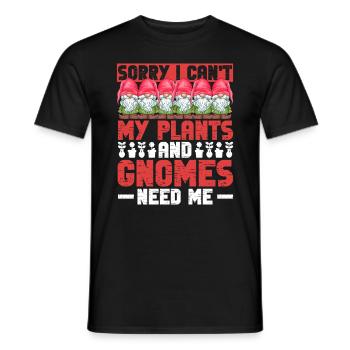 Graden Gnome Und Gartenzwerg Gnome Gardening - T-shirt homme - noir - Devant - AI Model Male 178 light (178cm)