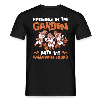 Gartenzwerg Und Halloween Gartenzwerg - Männer T-Shirt - Schwarz - Vorne - AI Model Male 178 light (178cm)