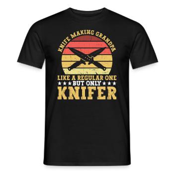 Messermacher Opa Und Messermacher Großvater - T-shirt homme - noir - Devant - AI Model Male 178 light (178cm)