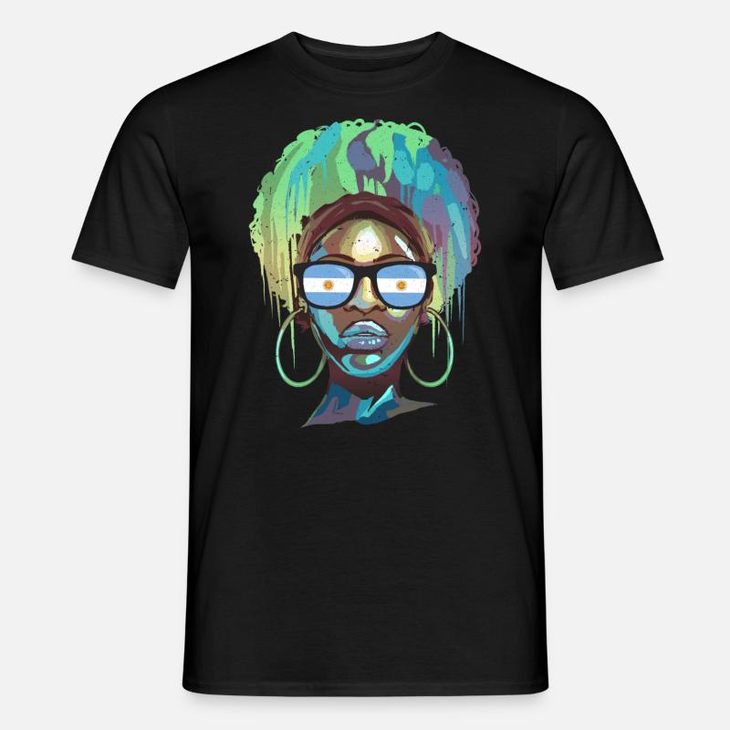 Argentinien - Männer T-Shirt - Schwarz