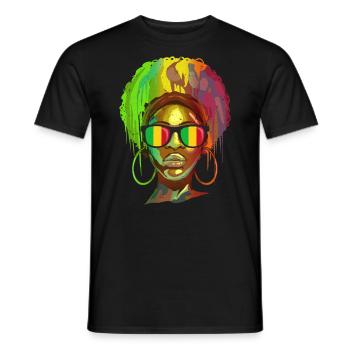Mali - T-shirt homme - noir - Devant - AI Model Male 178 light (178cm)