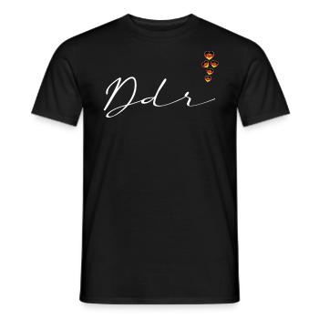 DDR - T-shirt homme - noir - Devant - AI Model Male 178 light (178cm)