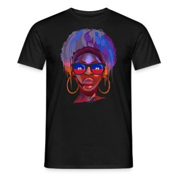 Haiti - Männer T-Shirt - Schwarz - Vorne - AI Model Male 178 light (178cm)
