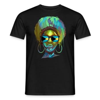 Bahamas - Men's T-Shirt - black - Front - AI Model Male 178 light (178cm)
