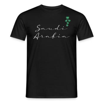 Saudi Arabia - Men's T-Shirt - black - Front - AI Model Male 178 light (178cm)