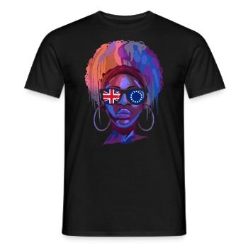 Cook Islands - Men's T-Shirt - black - Front - AI Model Male 178 light (178cm)
