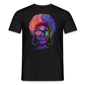 Britische Jungferninseln - Männer T-Shirt - Schwarz - Vorne - AI Model Male 178 light (178cm)