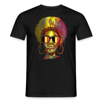 Belgien - Männer T-Shirt - Schwarz - Vorne - AI Model Male 178 light (178cm)