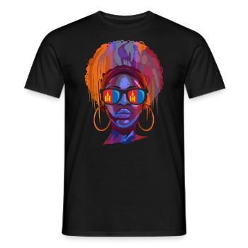 Mongolia - Men's T-Shirt - black - Front - AI Model Male 178 light (178cm)