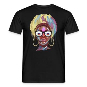 Mayotte - Men's T-Shirt - black - Front - AI Model Male 178 light (178cm)