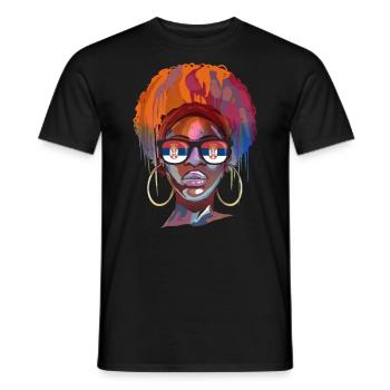 Serbia - Men's T-Shirt - black - Front - AI Model Male 178 light (178cm)