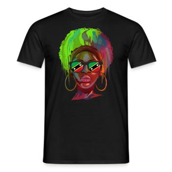 Saint Kitts and Nevis - Men's T-Shirt - black - Front - AI Model Male 178 light (178cm)