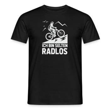 Selten Radlos Fahrrad MTB Radsport Mountainbike - Men's T-Shirt - black - Front - AI Model Male 178 light (178cm)