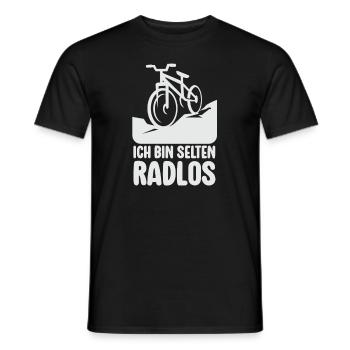 Selten Radlos Fahrrad MTB Radsport Mountainbike - Men's T-Shirt - black - Front - AI Model Male 178 light (178cm)