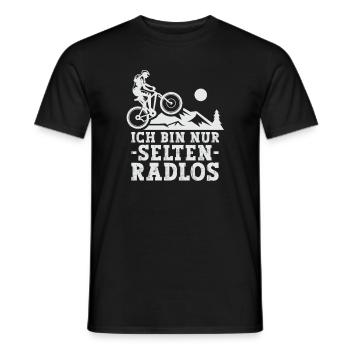 Selten Radlos Fahrrad MTB Radsport Mountainbike - Men's T-Shirt - black - Front - AI Model Male 178 light (178cm)