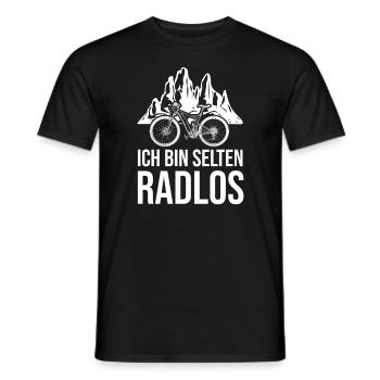 Selten Radlos Fahrrad MTB Radsport Mountainbike - Men's T-Shirt - black - Front - AI Model Male 178 light (178cm)