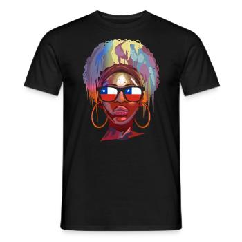 Chile - Männer T-Shirt - Schwarz - Vorne - AI Model Male 178 light (178cm)