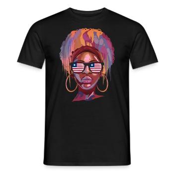 Liberia - Männer T-Shirt - Schwarz - Vorne - AI Model Male 178 light (178cm)