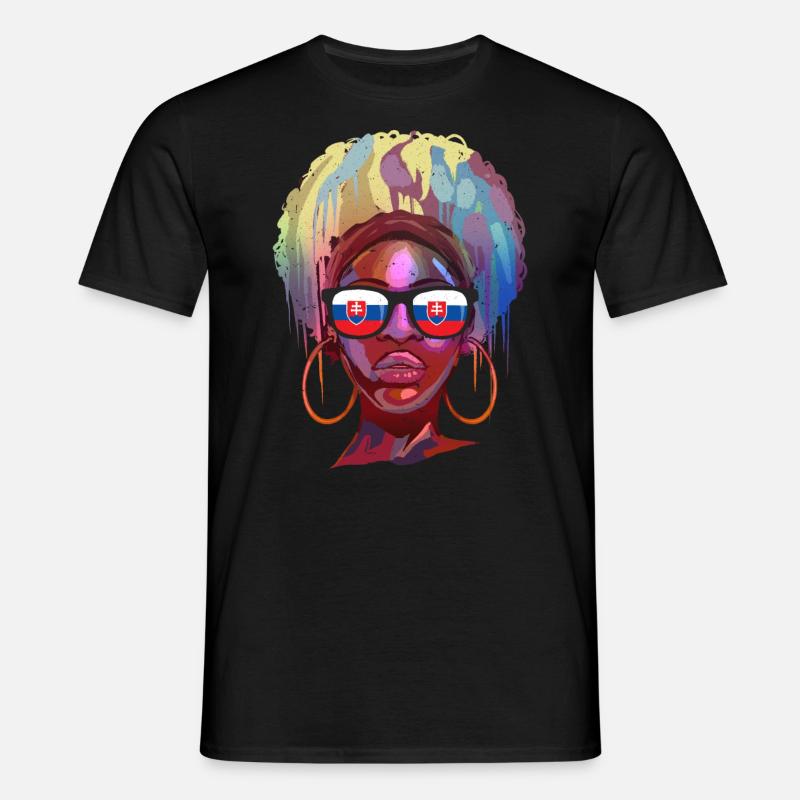 Slowakei - Männer T-Shirt - Schwarz