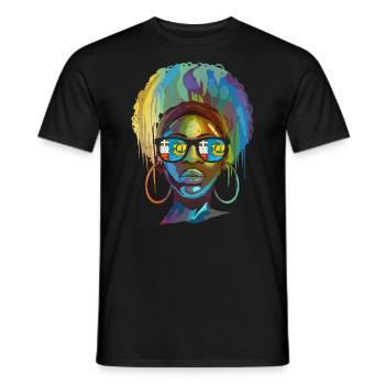 St. Pierre und Miquelon - Männer T-Shirt - Schwarz - Vorne - AI Model Male 178 light (178cm)
