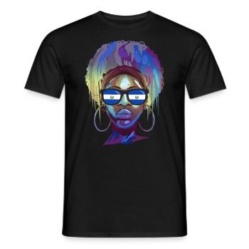 El Salvador - Men's T-Shirt - black - Front - AI Model Male 178 light (178cm)