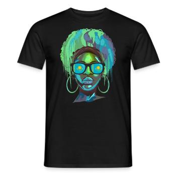 Kasachstan - Männer T-Shirt - Schwarz - Vorne - AI Model Male 178 light (178cm)