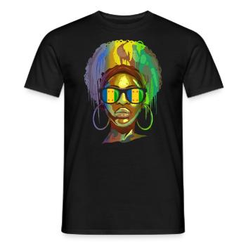 Ogoni - Männer T-Shirt - Schwarz - Vorne - AI Model Male 178 light (178cm)