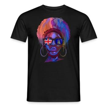 Géorgie du Sud et les îles Sandwich du Sud - T-shirt homme - noir - Devant - AI Model Male 178 light (178cm)