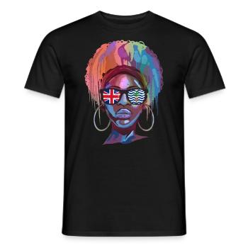 British Indian Ocean Territory - Men's T-Shirt - black - Front - AI Model Male 178 light (178cm)
