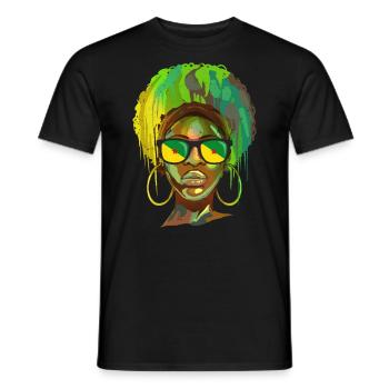 Französisch-Guayana - Männer T-Shirt - Schwarz - Vorne - AI Model Male 178 light (178cm)