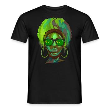 Îles Cocos - T-shirt homme - noir - Devant - AI Model Male 178 light (178cm)