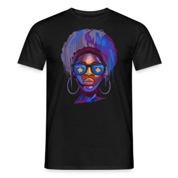 Kosovo (en anglais) - T-shirt homme - noir - Devant - AI Model Male 178 light (178cm)