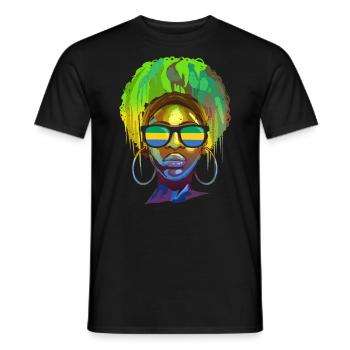 Gabon - Men's T-Shirt - black - Front - AI Model Male 178 light (178cm)