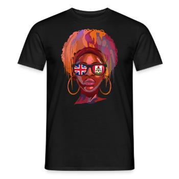 Bermuda - Männer T-Shirt - Schwarz - Vorne - AI Model Male 178 light (178cm)