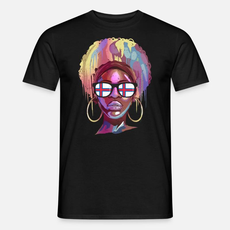 Färöer Inseln - Männer T-Shirt - Schwarz