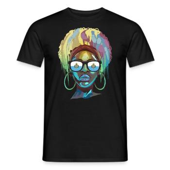 Saint-Marin - T-shirt homme - noir - Devant - AI Model Male 178 light (178cm)