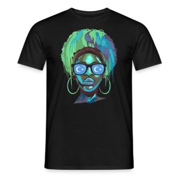 Ouïghours - T-shirt homme - noir - Devant - AI Model Male 178 light (178cm)