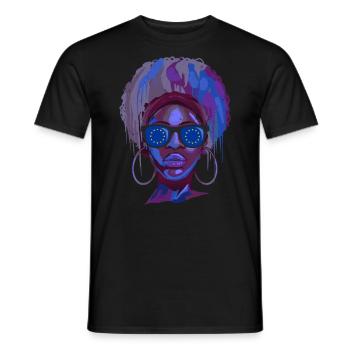 European Union - Men's T-Shirt - black - Front - AI Model Male 178 light (178cm)