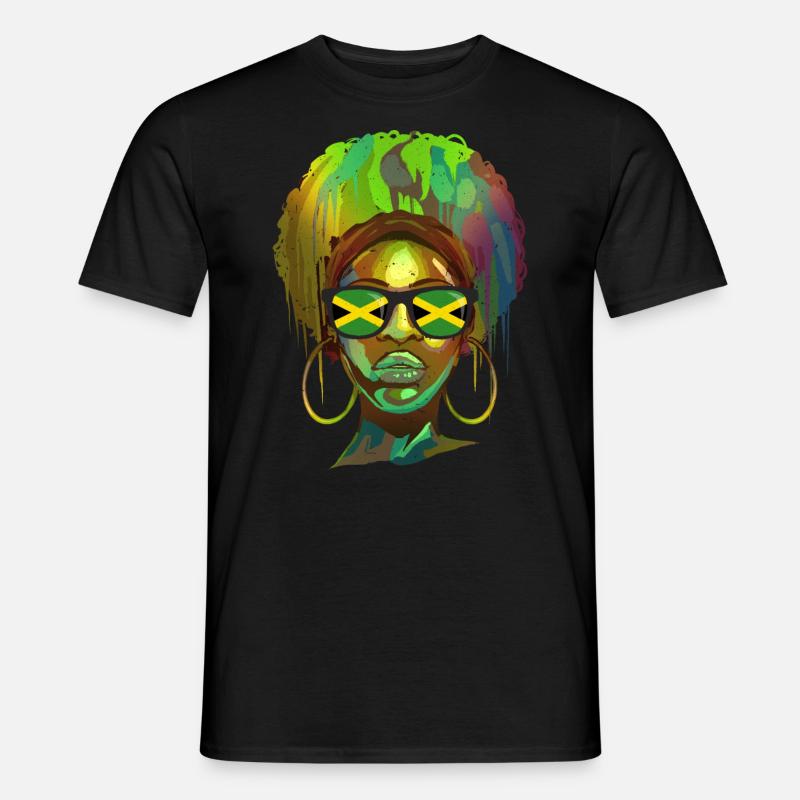 Jamaika - Männer T-Shirt - Schwarz