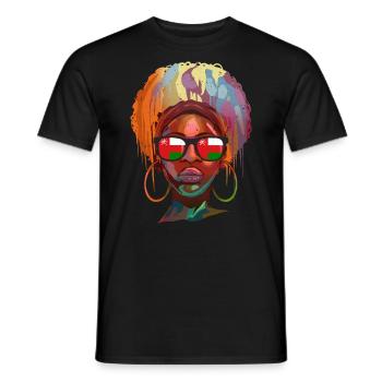 Oman - Men's T-Shirt - black - Front - AI Model Male 178 light (178cm)