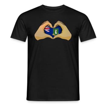 Britische Jungferninseln - Männer T-Shirt - Schwarz - Vorne - AI Model Male 178 light (178cm)