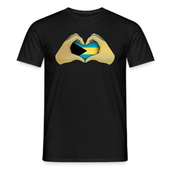 Bahamas - Men's T-Shirt - black - Front - AI Model Male 178 light (178cm)