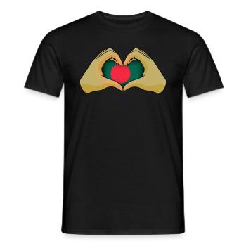 Bangladesh - Men's T-Shirt - black - Front - AI Model Male 178 light (178cm)