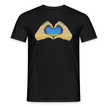 Aruba - Men's T-Shirt - black - Front - AI Model Male 178 light (178cm)